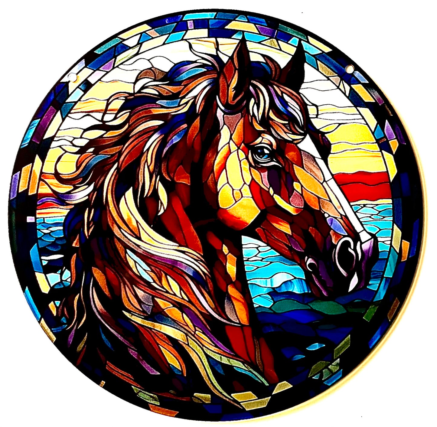 Horse - 6" Suncatcher brown