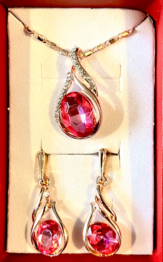 Jewellery 2pc set ( pink)