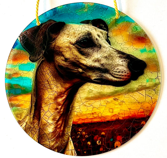 Dog Suncatcher - Greyhound/ whippet