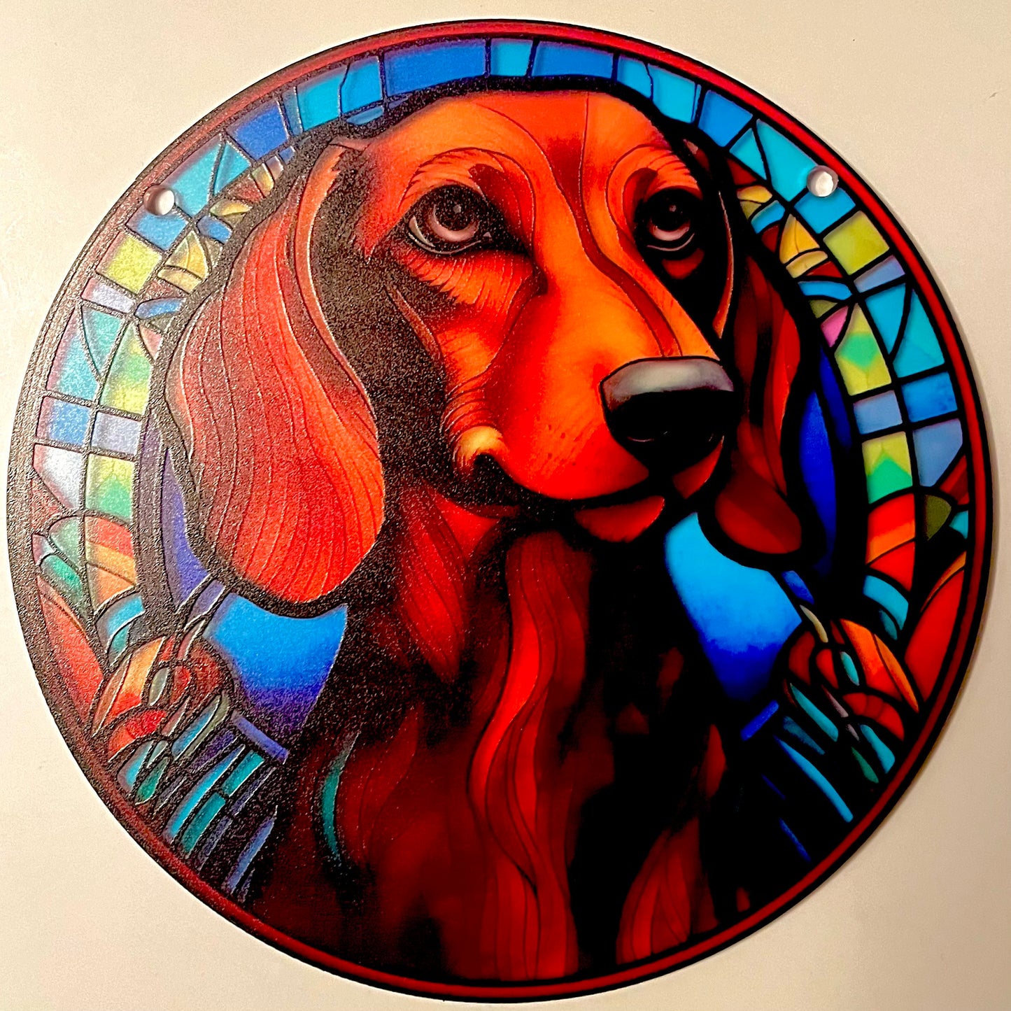 Dog suncatcher - Dachshund (tan)