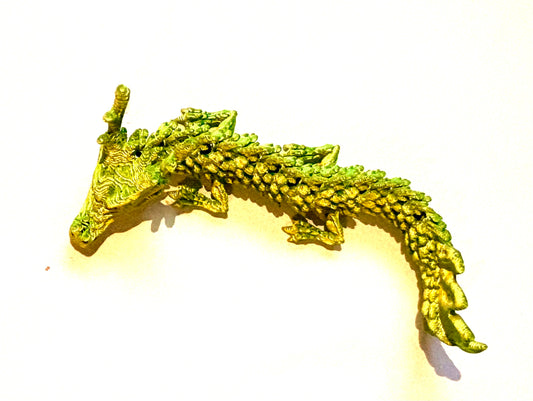 3D printed small Dragon - Green