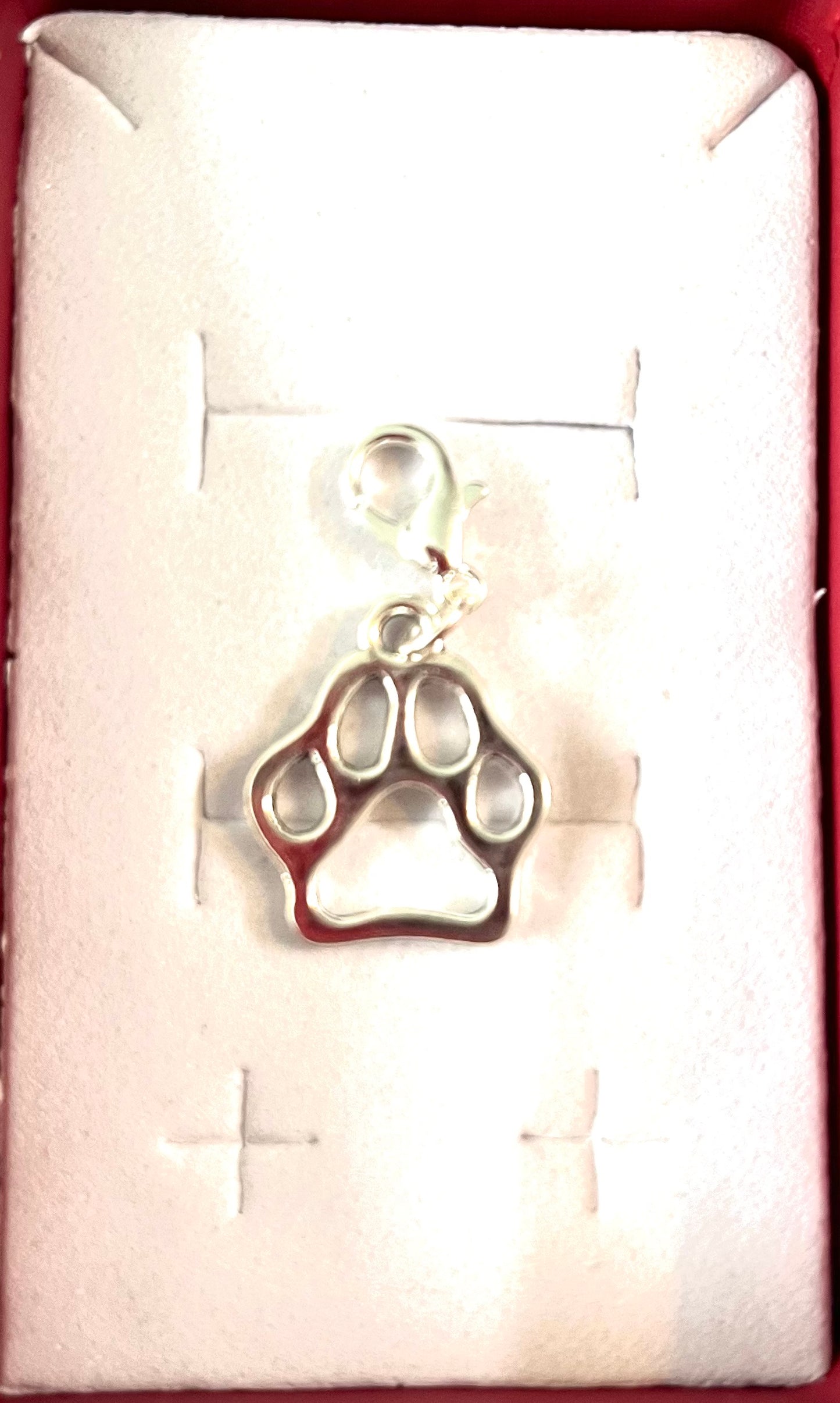 Dog collar charm - large paw print