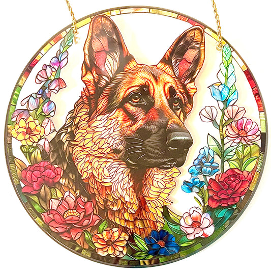 Dog Suncatcher - Alsatian/ German Shepherd