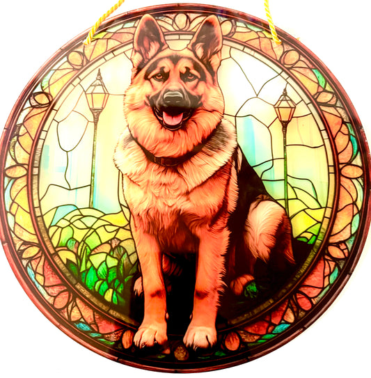 Dog SunCatcher- Alsatian/ German Shepherd