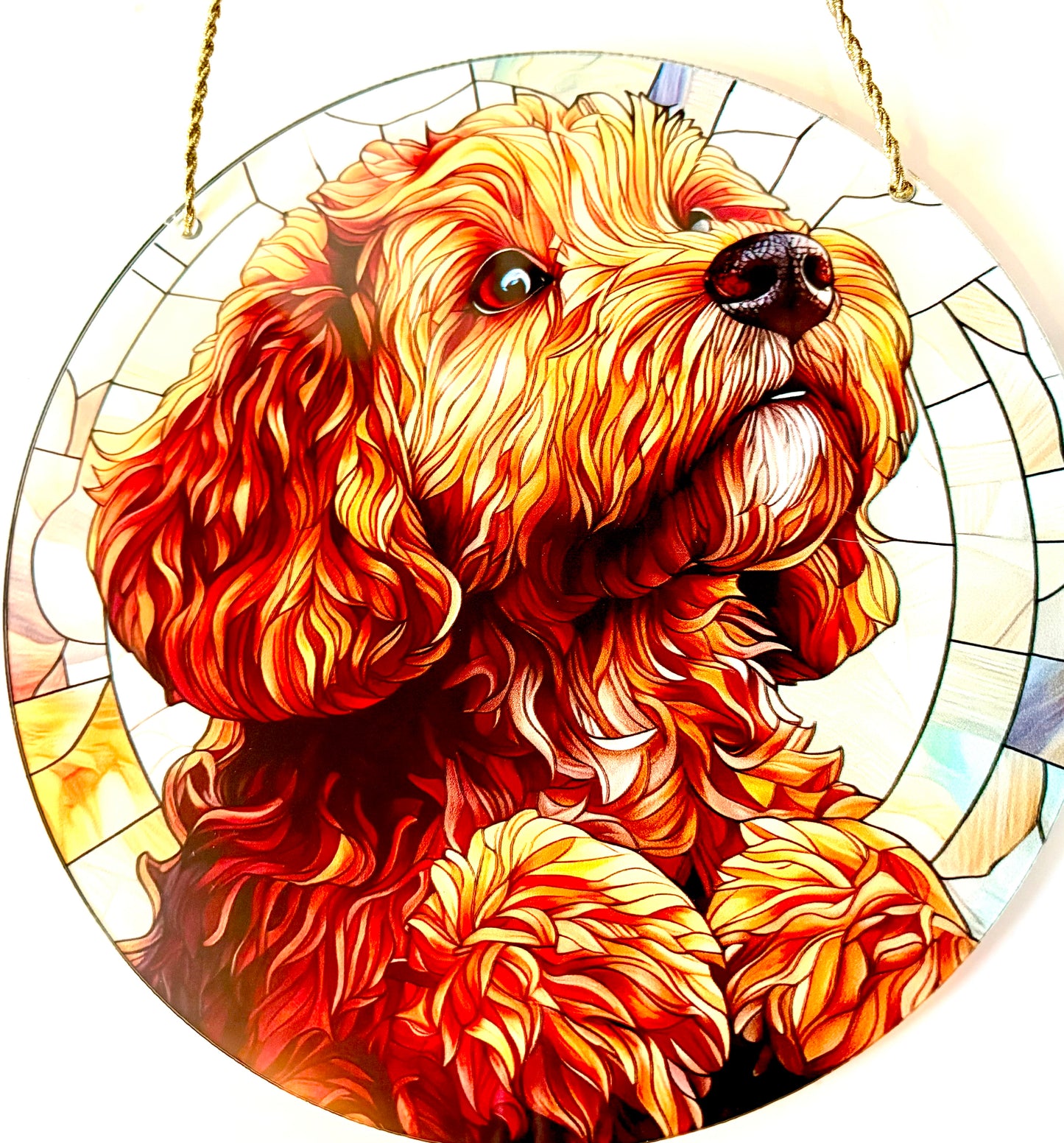 Dog Suncatcher  - Cockapoo golden