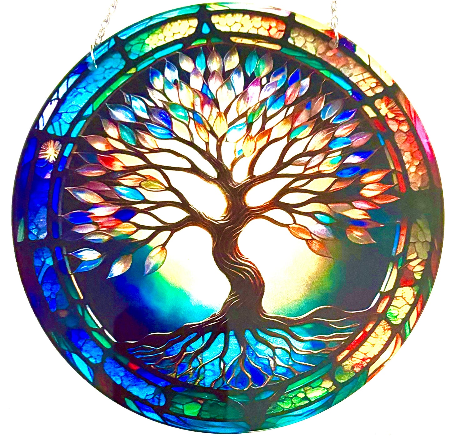 Tree of life Suncatcher - Multicoloured style 11