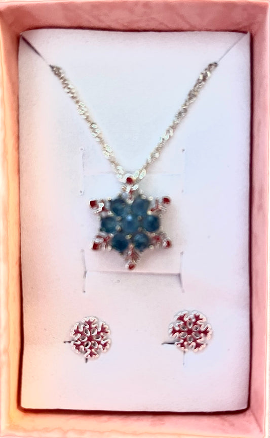 Snowflake 2 pc jewellery gift set
