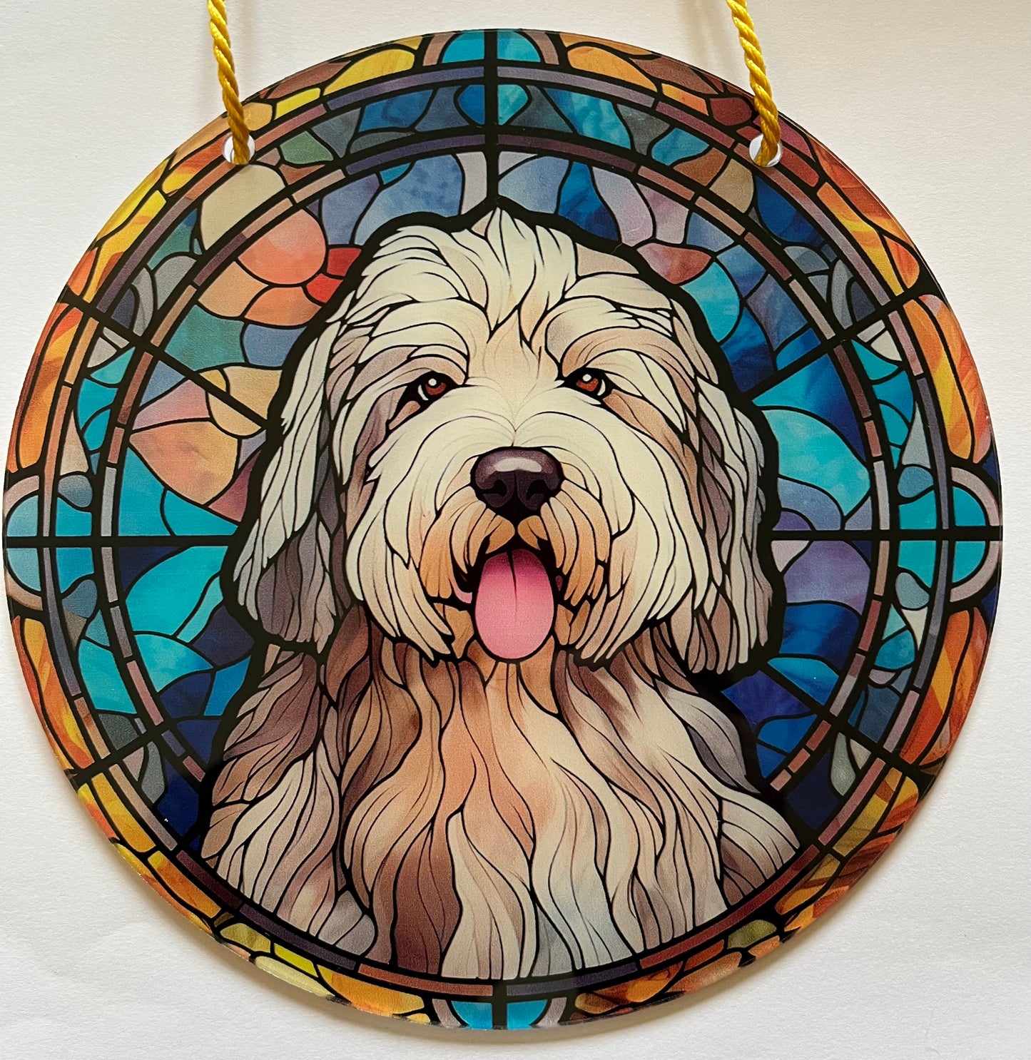 Dog Suncatcher - Old English sheepdog
