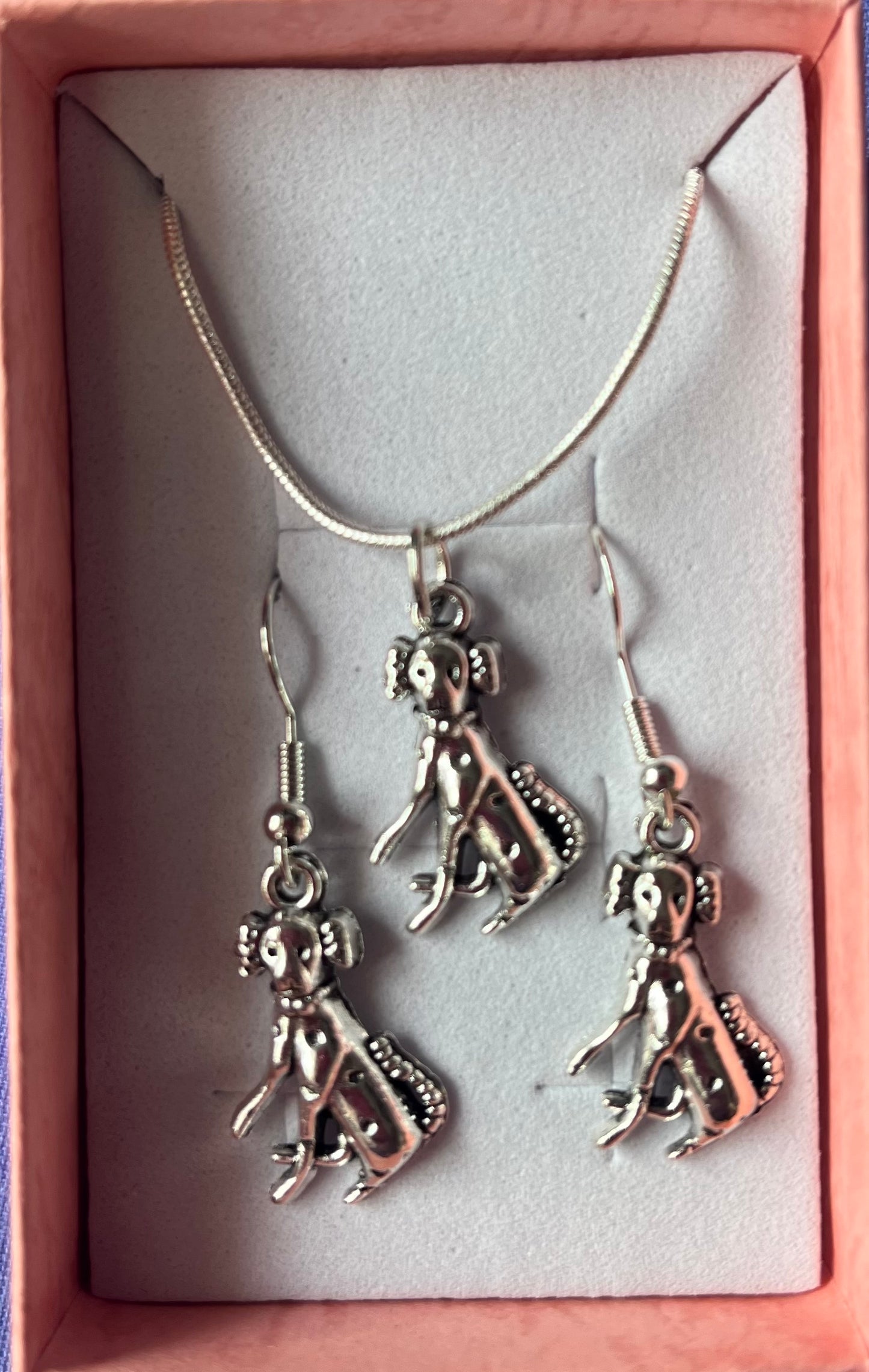 Dog Spaniel 2pc jewellery gift sets
