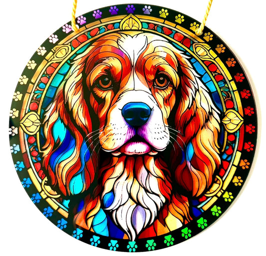 Dog suncatcher - Springer ( golden)