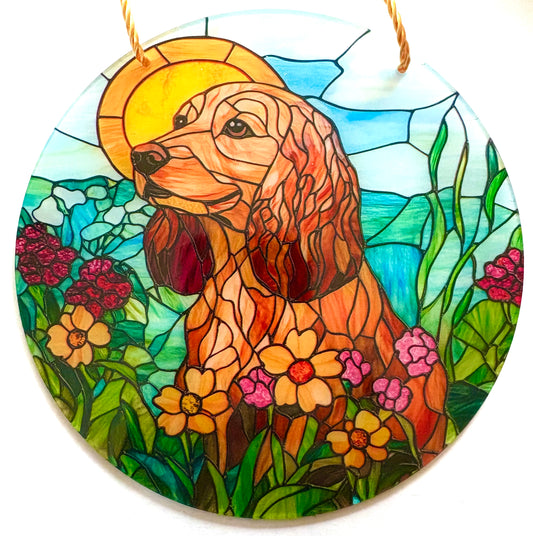 Dog - suncatcher golden springer spaniel