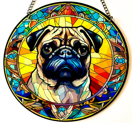 Dog suncatcher - Pug