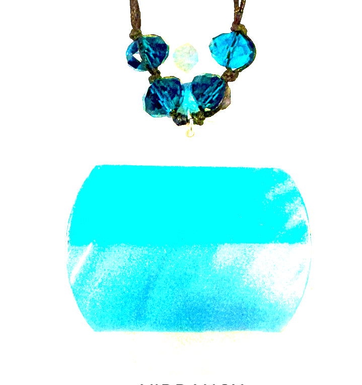 Necklace - blue/white style 51