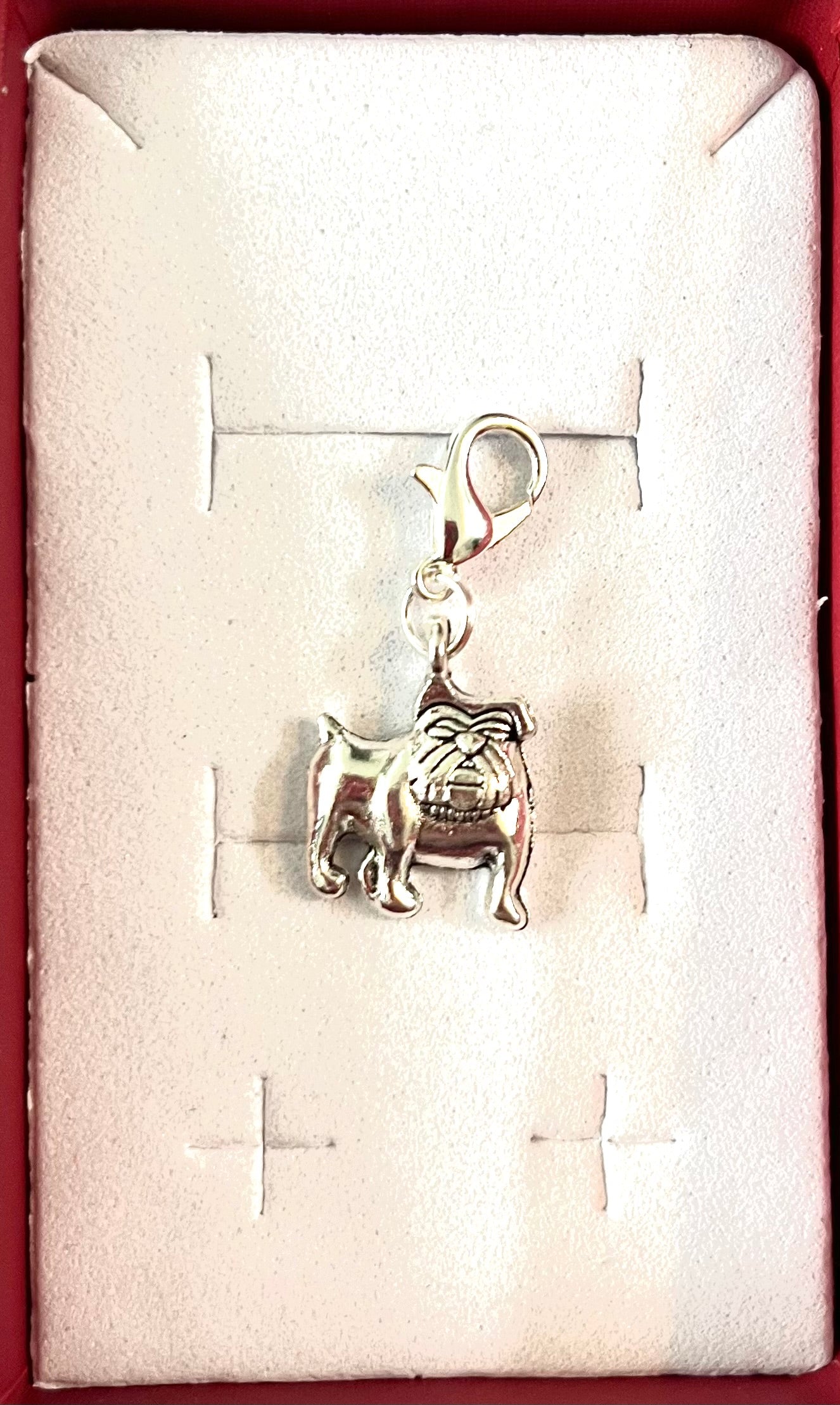 Dog collar charm - bulldog