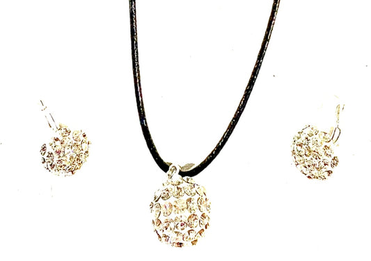 2pc jewellery set -silver coloured. Style 53