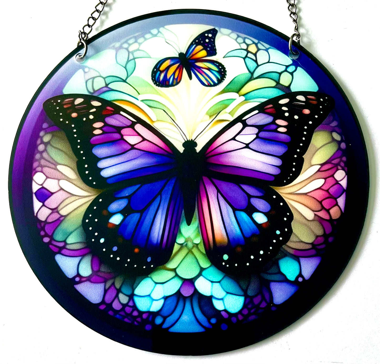 Butterfly suncatcher - purple/ teal
