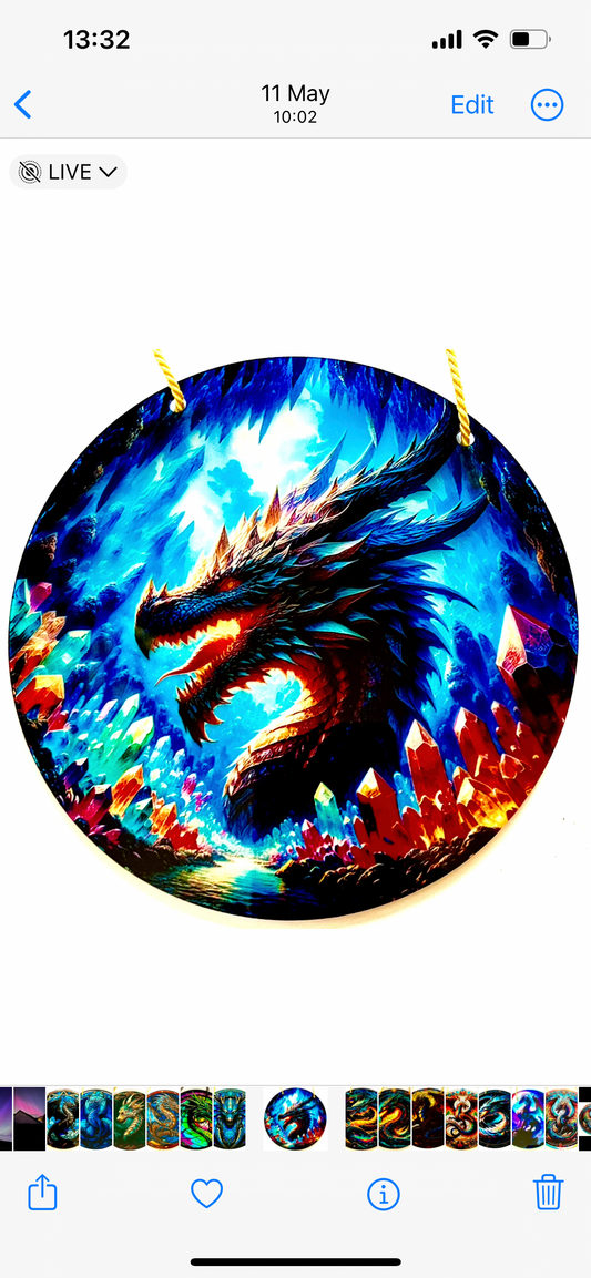 Dragon Suncatcher - in crystals cave