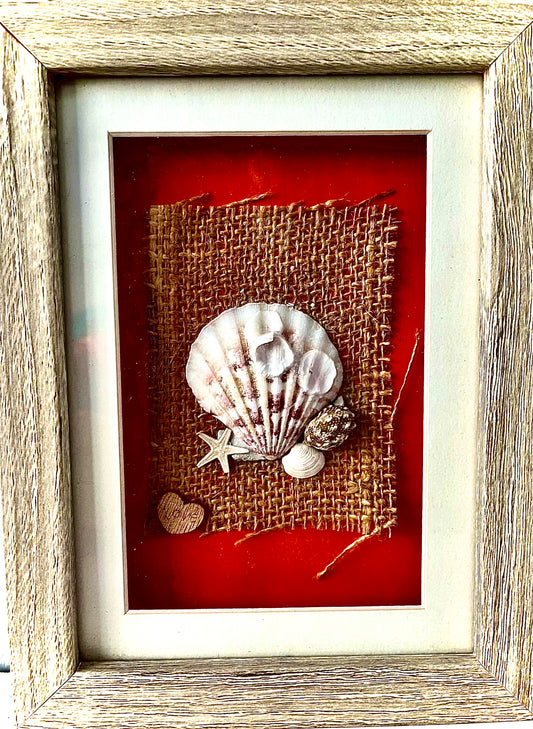 3D shell framed picture