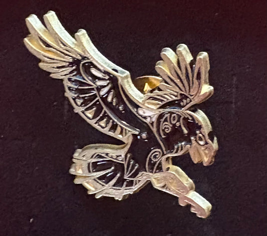 Eagle - pin badge ( black)