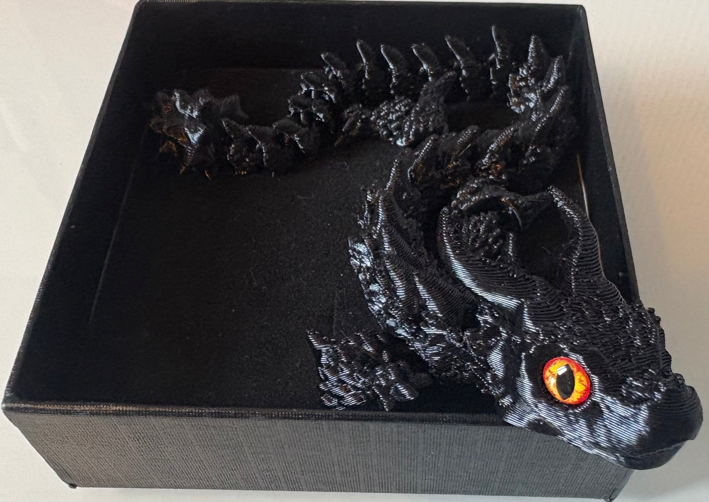 3D printed  Bull Dragon.- Black