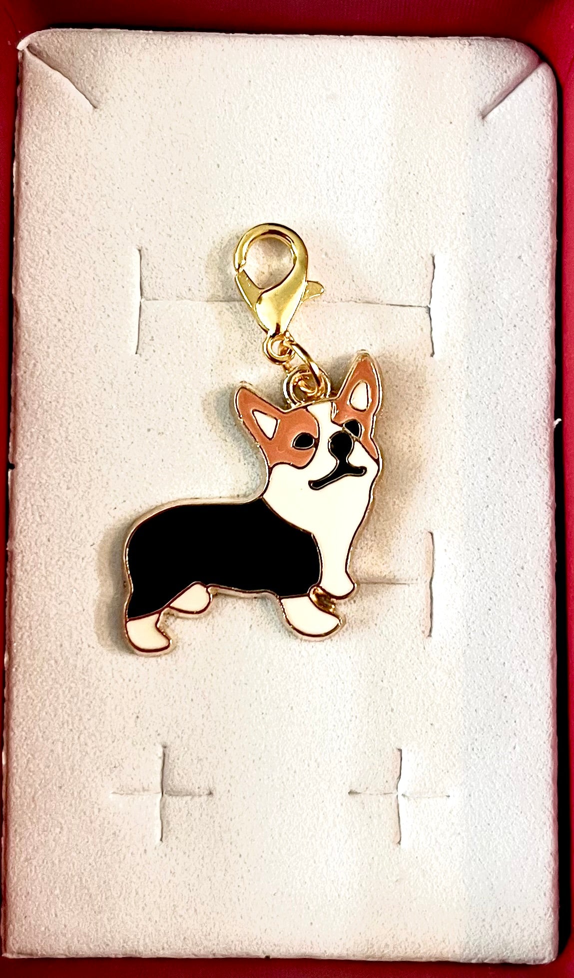 Dog collar charms - corgi