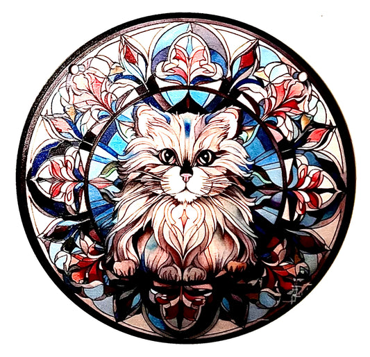 Cat Suncatcher - grey